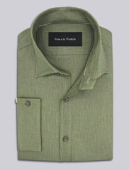 GREEN LINEN SHIRT