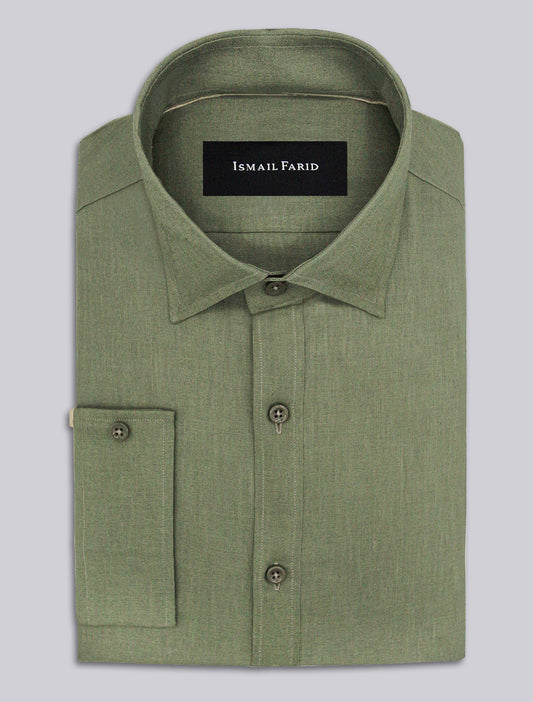 GREEN LINEN SHIRT