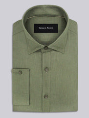 GREEN LINEN SHIRT