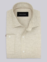 LIGHT BEIGE LINEN SHIRT