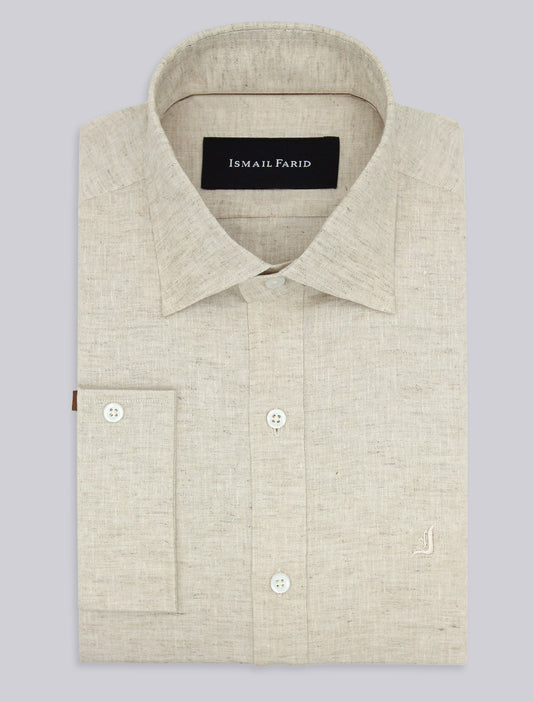 LIGHT BEIGE LINEN SHIRT