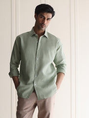 MINT GREEN LINEN SHIRT
