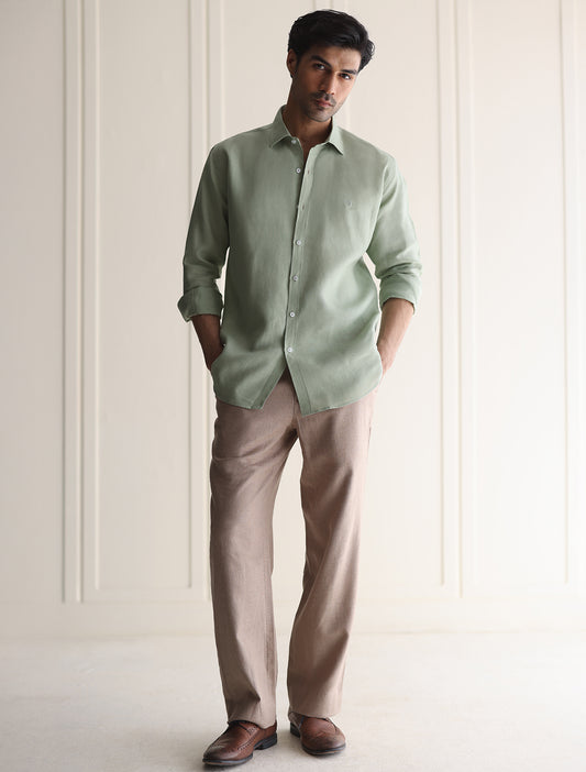 MINT GREEN LINEN SHIRT
