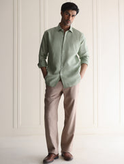 MINT GREEN LINEN SHIRT