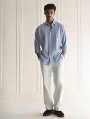 SKY BLUE LINEN SHIRT