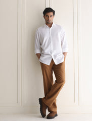 WHITE LINEN SHIRT