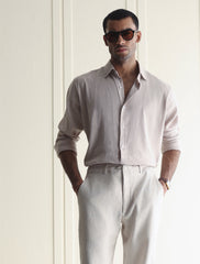 BEIGE LINEN SHIRT