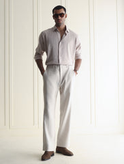 BEIGE LINEN SHIRT