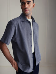 DENIM BLUE LINEN SHIRT