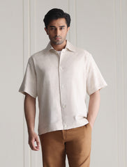 BEIGE LINEN SHIRT