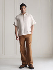 BEIGE LINEN SHIRT