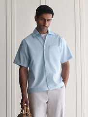 SKY BLUE LINEN SHIRT
