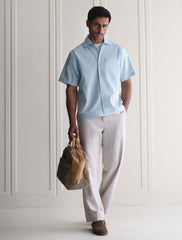 SKY BLUE LINEN SHIRT