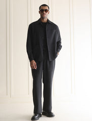 BLACK OVERSHIRT