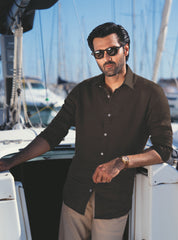 BROWN LINEN SHIRT