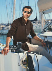BROWN LINEN SHIRT