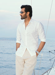 WHITE LINEN SHIRT