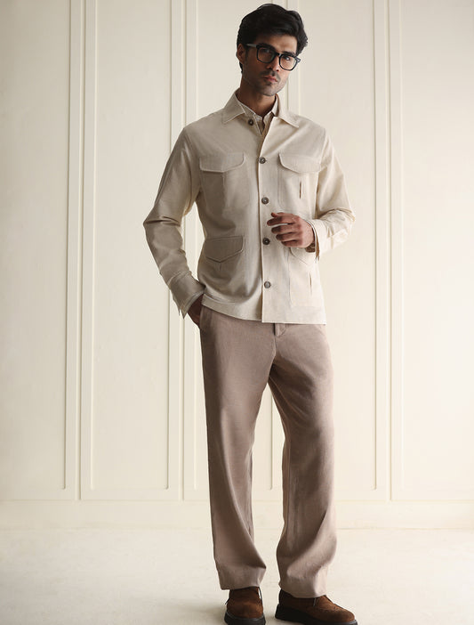 BEIGE OVERSHIRT