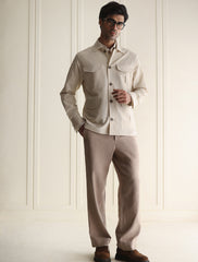 BEIGE OVERSHIRT