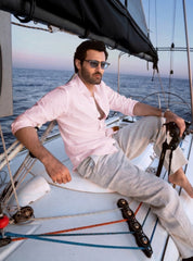 PINK LINEN SHIRT