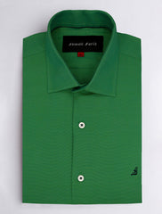 GREEN TWO TONE SHIRT