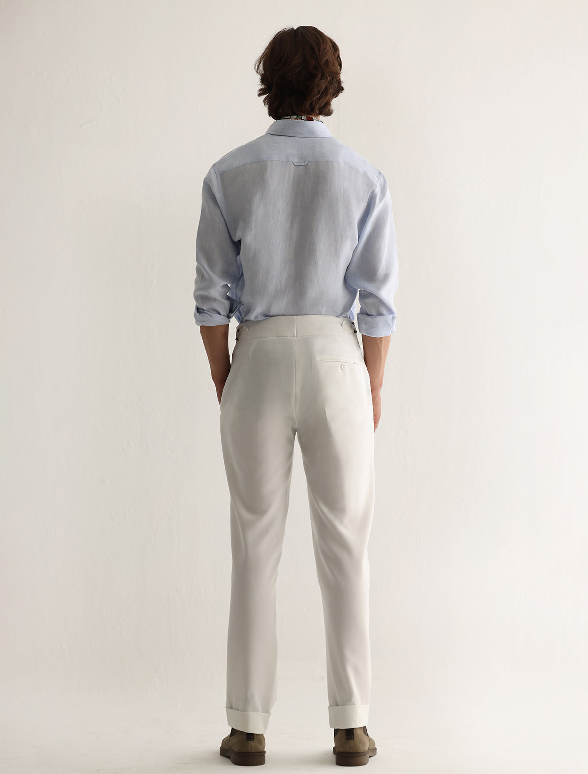 OFF-WHITE HIGH WAISTED PANTS Ismail Farid OFF-WHITE HIGH WAISTED PANTS Ismail Farid