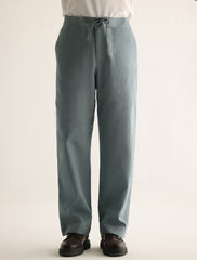 LIGHT BLUE LINEN JOG PANT