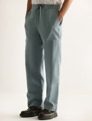LIGHT BLUE LINEN JOG PANT