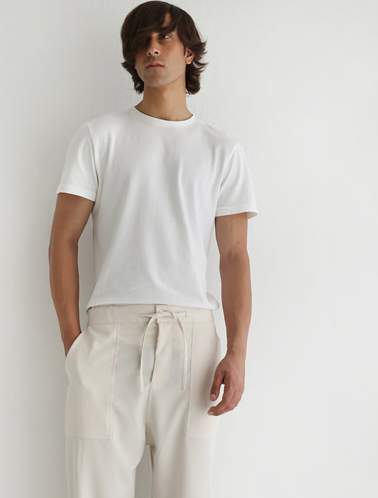 CREAM JOG PANT