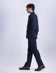 NAVY LINEN PANT