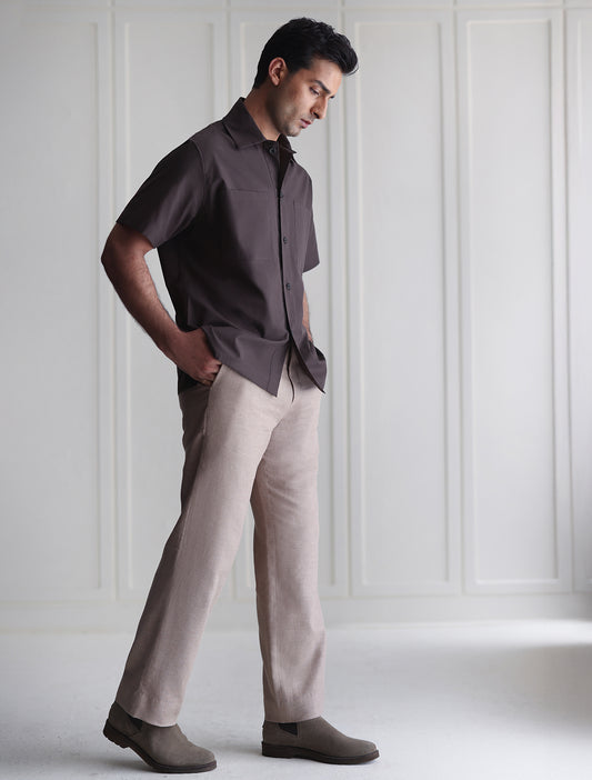 BEIGE LINEN PANT