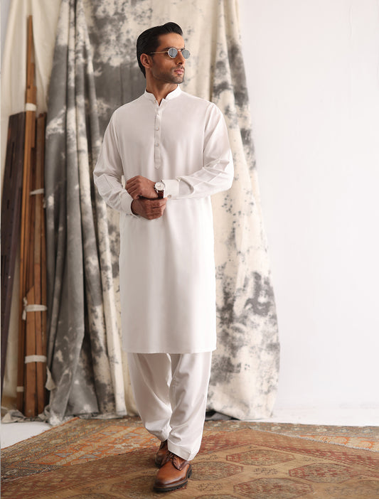 OFF-WHITE PREMIUM KAMEEZ SHALWAR