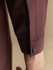 MAROON BUTTON DOWN KAMEEZ SHALWAR
