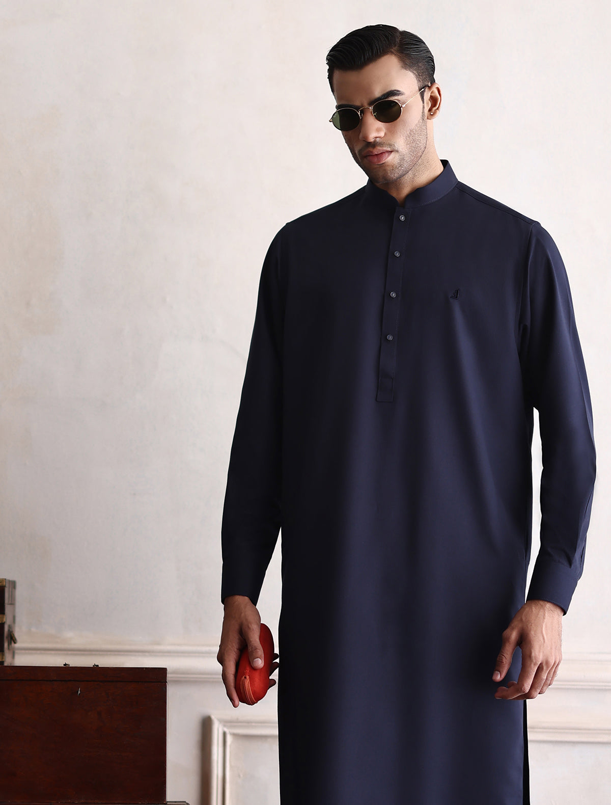 NAVY RELAX FIT KAMEEZ SHALWAR