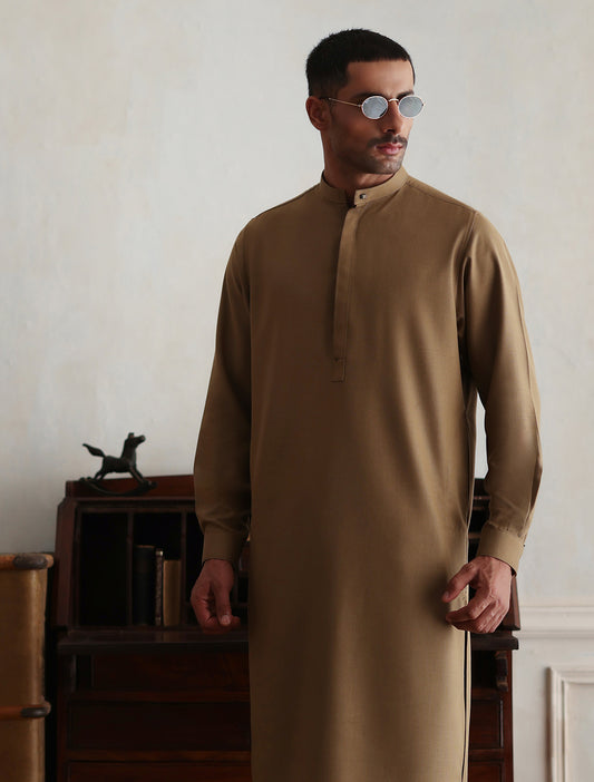 BEIGE CLASSIC KAMEEZ SHALWAR