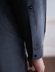 BLUISH GRAY TEXTURED KAMEEZ SHALWAR