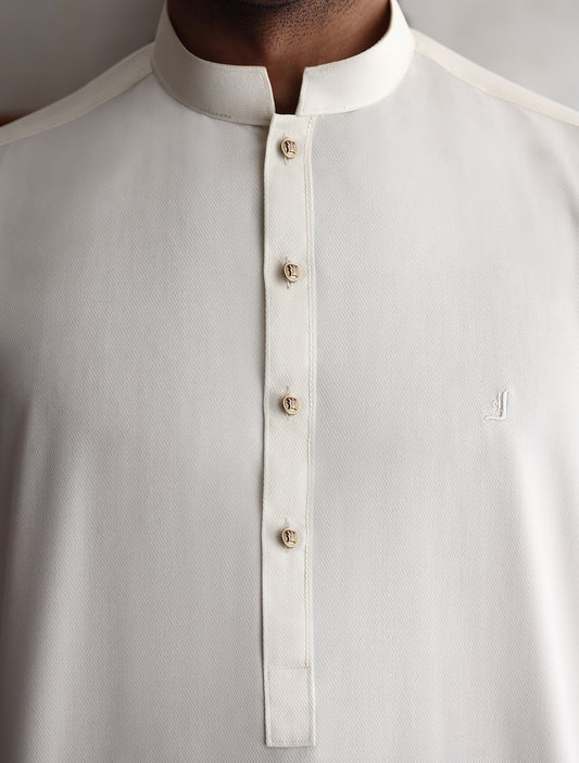 OFF-WHITE TEXTURED KAMEEZ SHALWAR