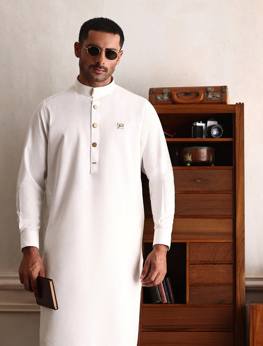 OFF-WHITE ACCESSORY DETAILED - LIMITED EDITION KAMEEZ SHALWAR