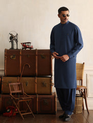 TEAL BLUE KAMEEZ SHALWAR