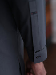 MEDIUM GRAY TEXTURED KAMEEZ SHALWAR