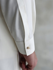 CREAM – OXFORD TEXTURED KAMEEZ SHALWAR