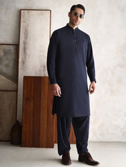 CLASSIC NAVY BLUE KAMEEZ SHALWAR