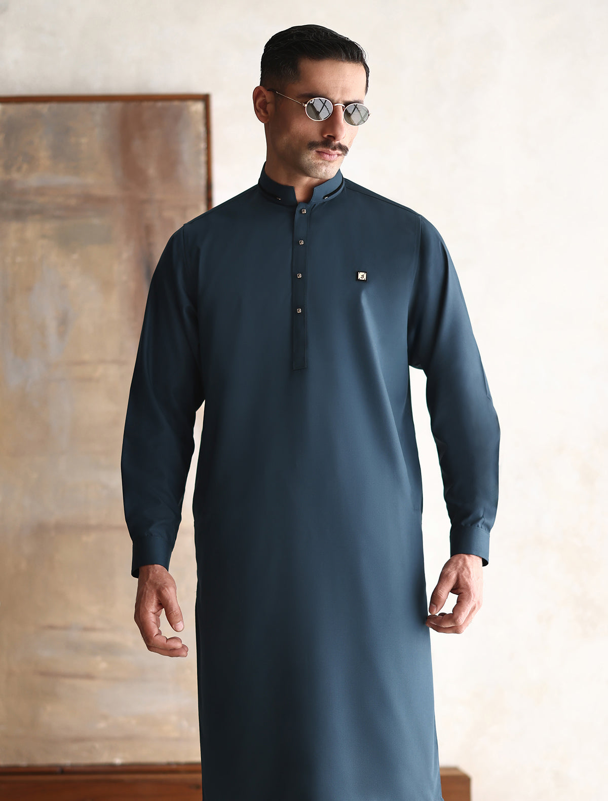 RICH TEAL BLUE KAMEEZ SHALWAR