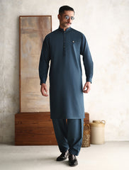 RICH TEAL BLUE KAMEEZ SHALWAR