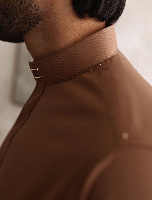 DARK TAUPE LIMITED EDITION KAMEEZ SHAWLAR