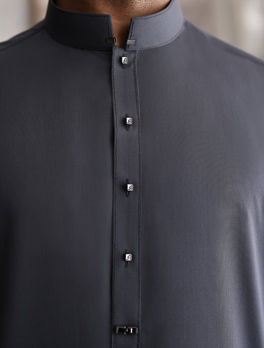 MEDIUM GRAY KAMEEZ SHALWAR