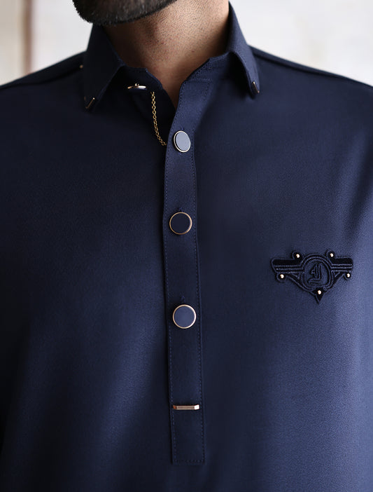 BLUE LIMITED EDITION KAMEEZ SHALWAR