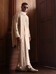 BEIGE EMBROIDERED SHAWL
