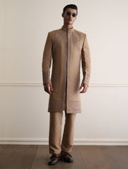 TUSCAN BROWN HAND EMBROIDERED SHERWANI