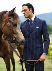 BLUE CLASSIC DOUBLE BREASTED SUIT